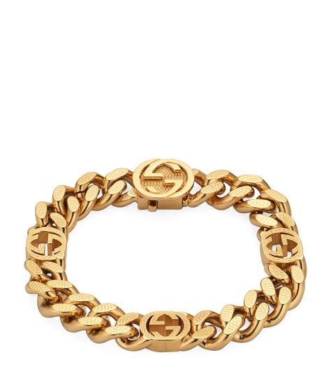 3 bracciali 3 colori gucci|Gucci gold chain bracelet.